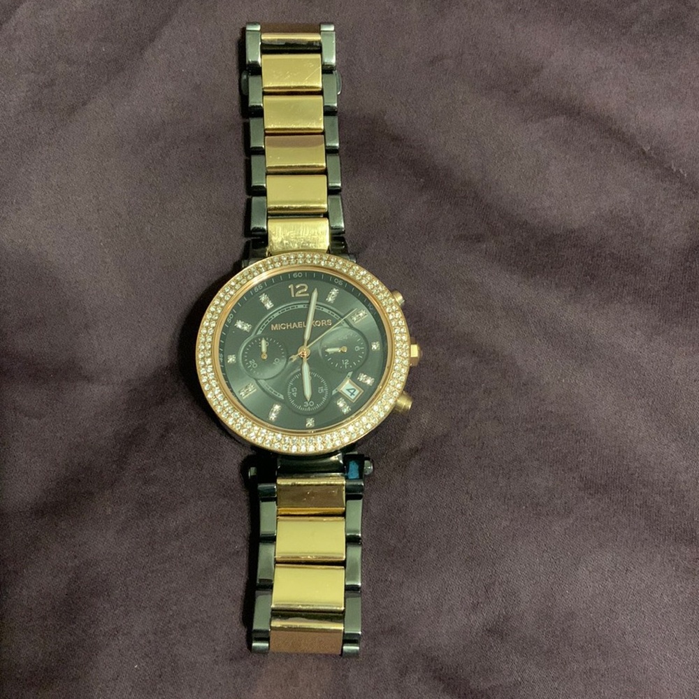 Michael Kors Two-Tone Rose Gold and Gray Women’s Watch